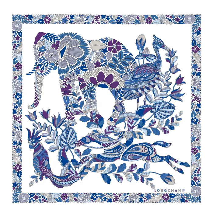 Silk Scarves Women Fort Longchamp Silk scarf 50 Electric BlueElectric BlueElectric Blue Longchamp Silk Scarves Women Fort Longchamp Silk scarf 50 Electric BlueElectric BlueElectric Blue Longchamp