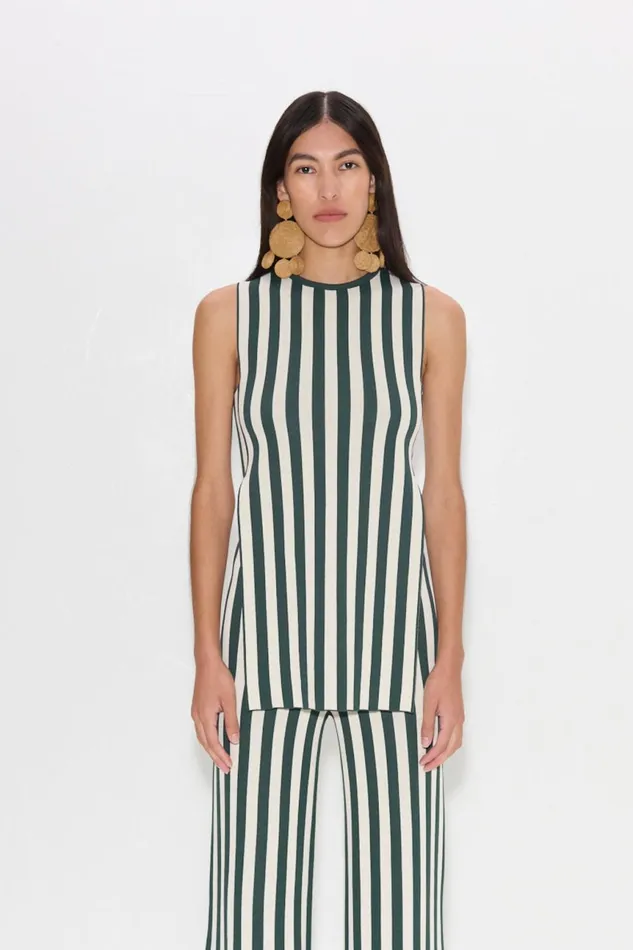 Simon Miller Knitwear Women Knits By Canoga Top In Gummy GreenEcru