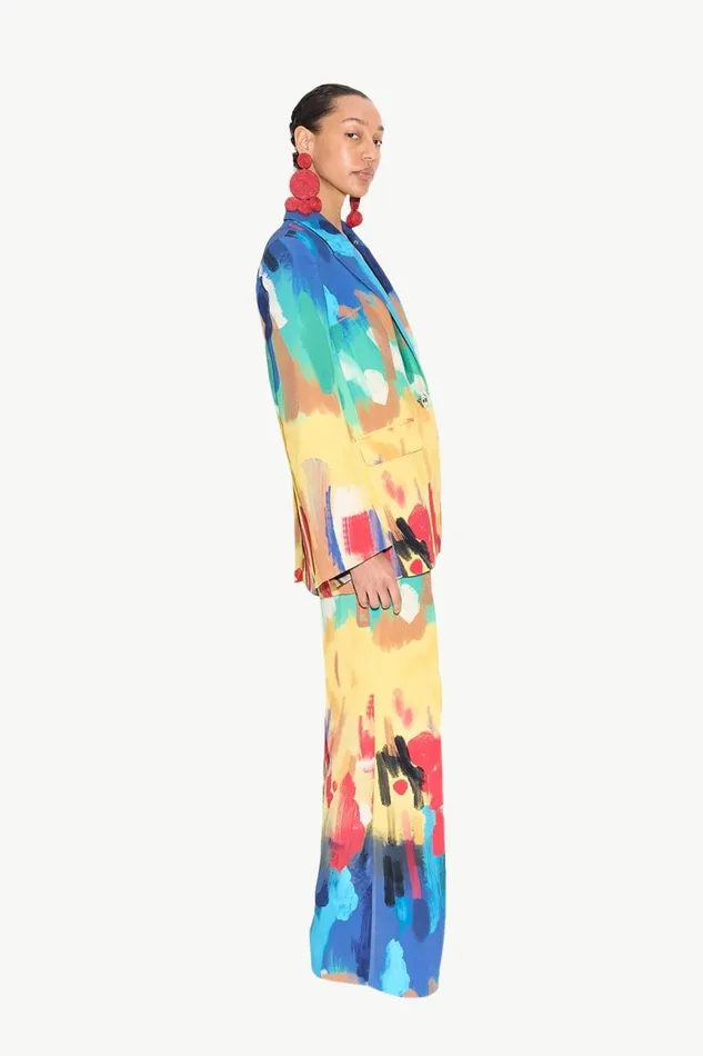 Simon Miller Outerwear Women Lennox Crepe Jacket In Palette Print Simon Miller Outerwear Women Lennox Crepe Jacket In Palette Print