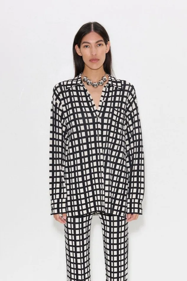 Simon Miller Sets Women Blaz Knit Jacket In Windowpane