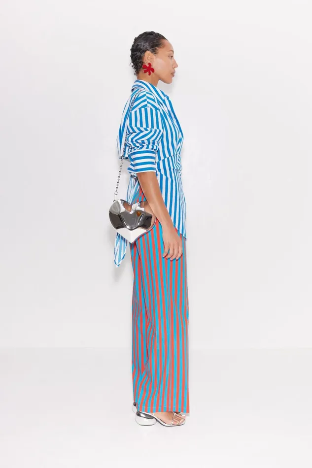 Simon Miller Sets Women Loch Striped Poplin Button Up In Blue Stripe Cotton Simon Miller Sets Women Loch Striped Poplin Button Up In Blue Stripe Cotton
