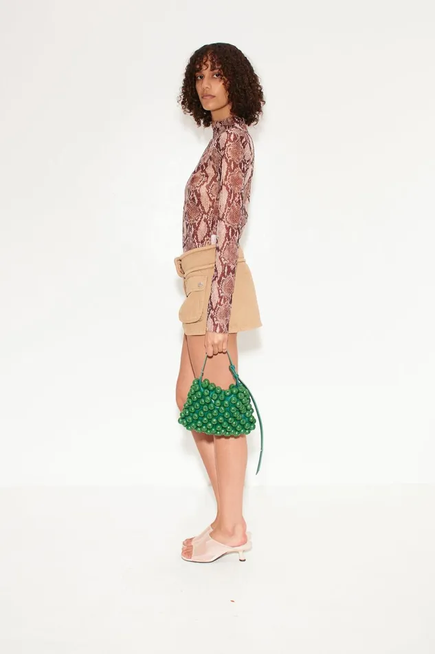 Simon Miller Tops Women Simon Miller Wendel Mesh Top In Snake Print Simon Miller Tops Women Simon Miller Wendel Mesh Top In Snake Print