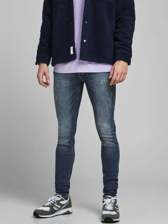 Skinny Jeans JACK and JONES Mens TOM ORIGINAL AGI 035 SKINNY FIT JEANS Blue Blue Denim Skinny Jeans JACK and JONES Mens TOM ORIGINAL AGI 035 SKINNY FIT JEANS Blue Blue Denim
