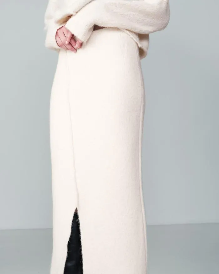 SKIRT ECRU NASTIA Shop Grace and Mila Midi Skirts
