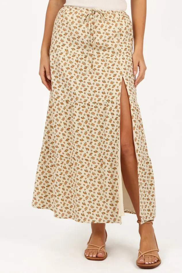 Skirts Petal and Pup Women Bailey Tiered Maxi Skirt Yellow