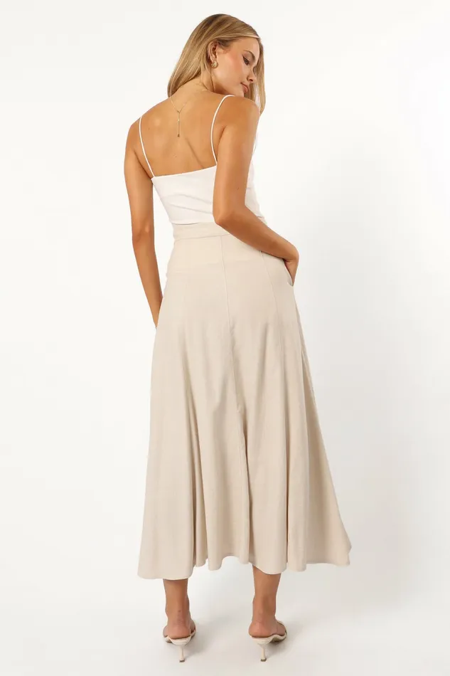 Skirts Petal and Pup Women Odetta Maxi Skirt Oatmeal