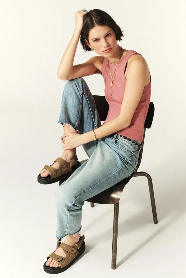Sleeveless Top Cynda Pink Women Baandsh Tops and Shirts