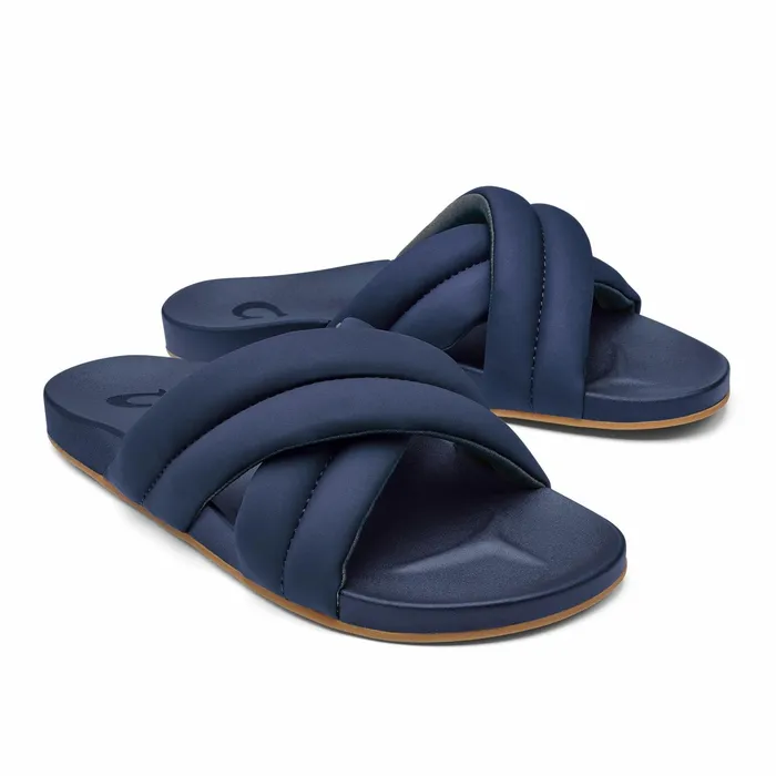Slides Women Olukai Hila Beach Slide Sandals 8211 Moonlit Ocean