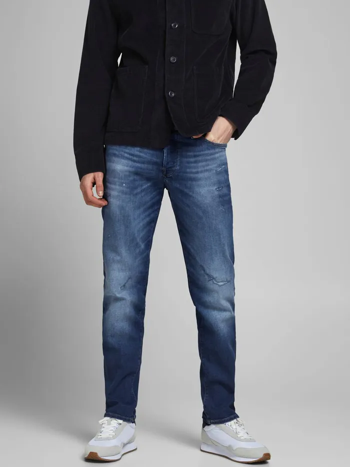 Slim and Straight Jeans JACK and JONES Mens TIM ICON JJ 270 SLIMSTRAIGHT FIT JEANS Blue Blue Denim Slim and Straight Jeans JACK and JONES Mens TIM ICON JJ 270 SLIMSTRAIGHT FIT JEANS Blue Blue Denim