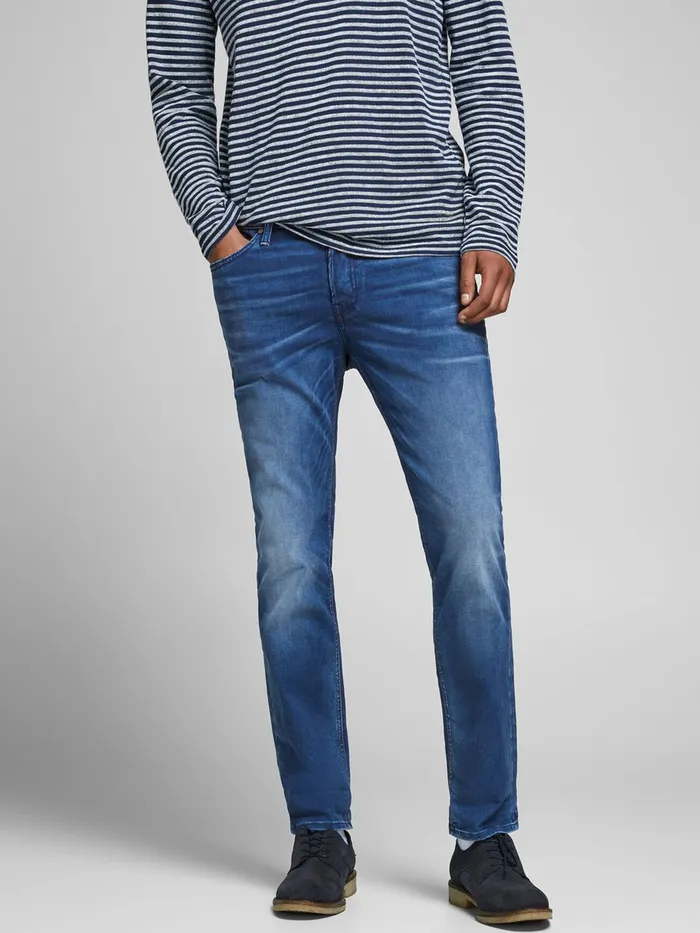 Slim and Straight Jeans JACK and JONES Mens TIM ORIGINAL JOS 519 SLIMSTRAIGHT FIT JEANS Blue Blue Denim Slim and Straight Jeans JACK and JONES Mens TIM ORIGINAL JOS 519 SLIMSTRAIGHT FIT JEANS Blue Blue Denim