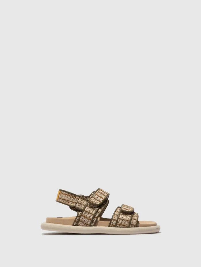 SlingBack Sandals PAAV228FLY KHAKIBUMBLEBEE Women Fly London Sandals