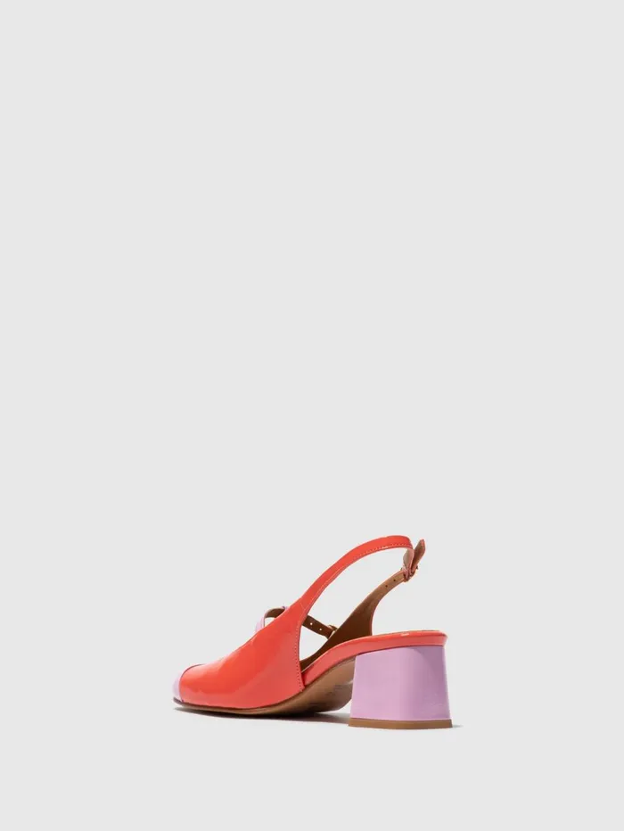 SlingBack Sandals SOLN083FLY PINKSCARLET Women Fly London Sandals