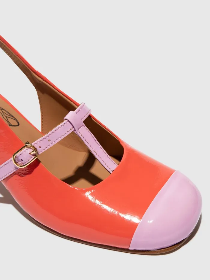 SlingBack Sandals SOLN083FLY PINKSCARLET Women Fly London Sandals