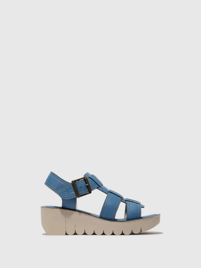 SlingBack Sandals YUDD236FLY BLUE Women Fly London Sandals