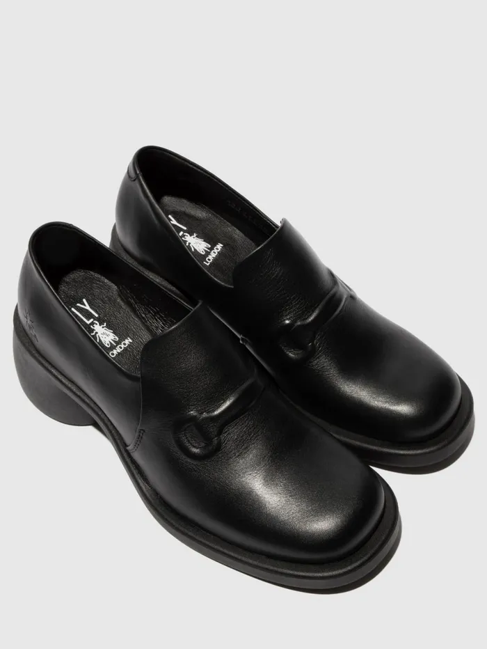 Slipon Shoes HOIL137FLY BLACK Women Fly London Shoes