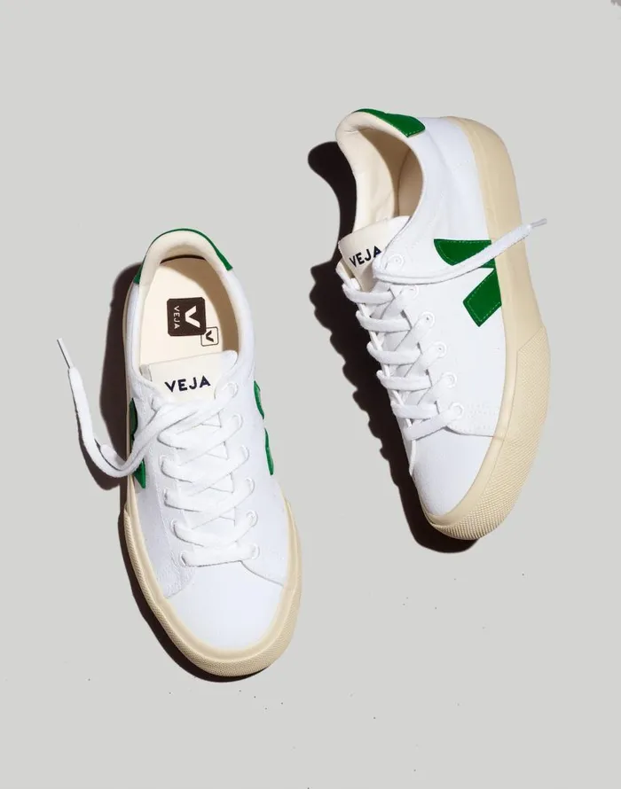 Sneakers Women Madewell Veja Campo Sneakers Emerald White