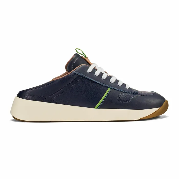 Sneakers Women Olukai Kaulele Leather Sneakers 8211 Trench Blue