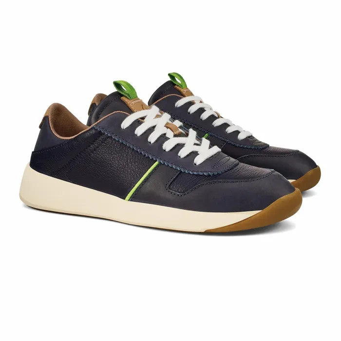 Sneakers Women Olukai Kaulele Leather Sneakers 8211 Trench Blue