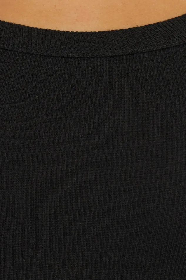 Solene Knit Top Black Women Tops Petal and Pup