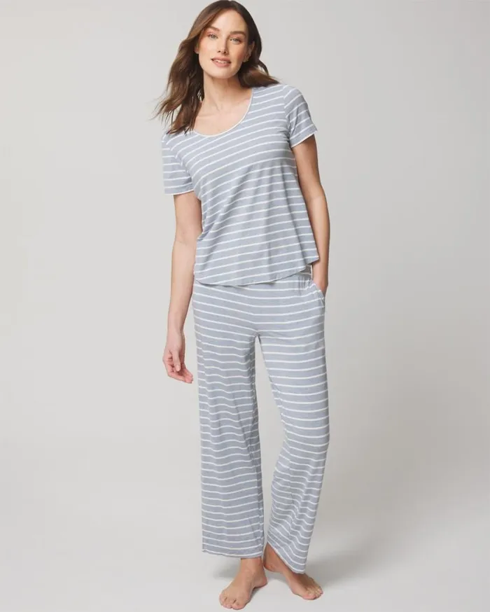 Soma Cool Nights ShortSleeve Top Pants Set Merry Dot Blackivory Women Matching Sets and Separates Soma Cool Nights ShortSleeve Top Pants Set Merry Dot Blackivory Women Matching Sets and Separates