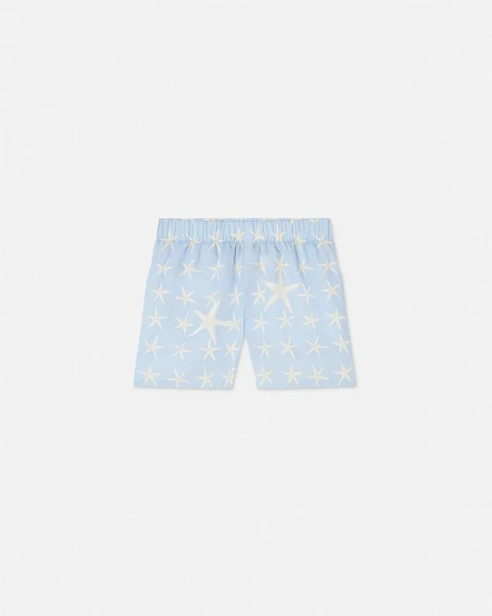 Stella Marina Baby Shorts Light Blue Children Versace Clothing