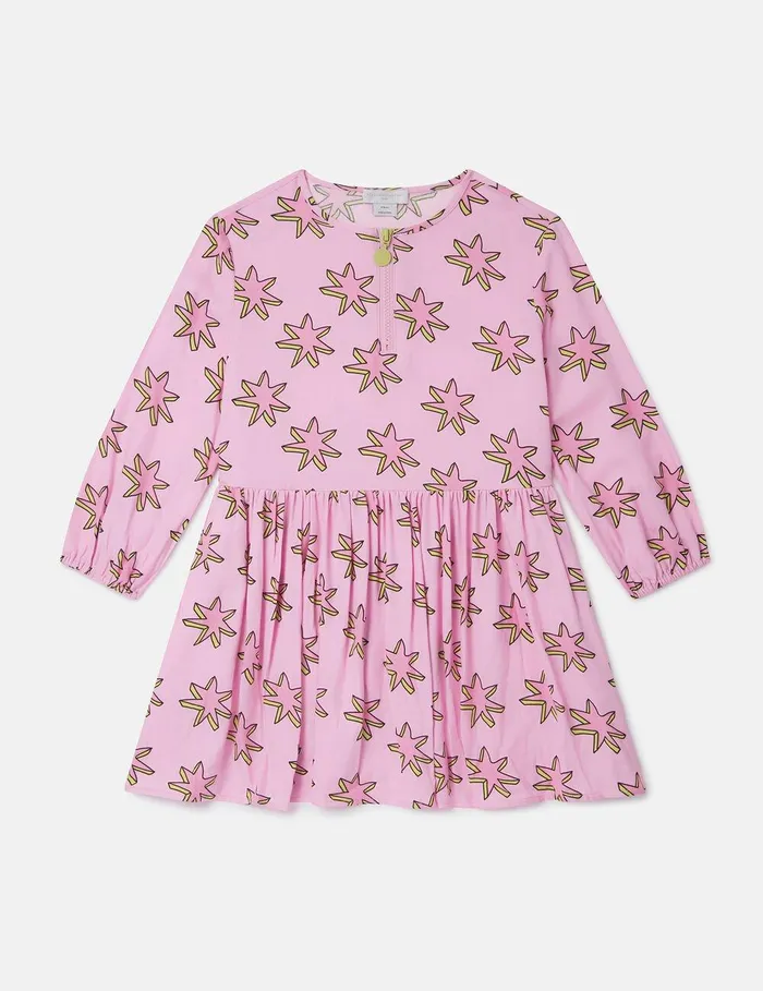Stella McCartney Dresses and Jumpsuits Kids Shooting Stars Pleated Dress Multicolor Pink Stella McCartney Dresses and Jumpsuits Kids Shooting Stars Pleated Dress Multicolor Pink