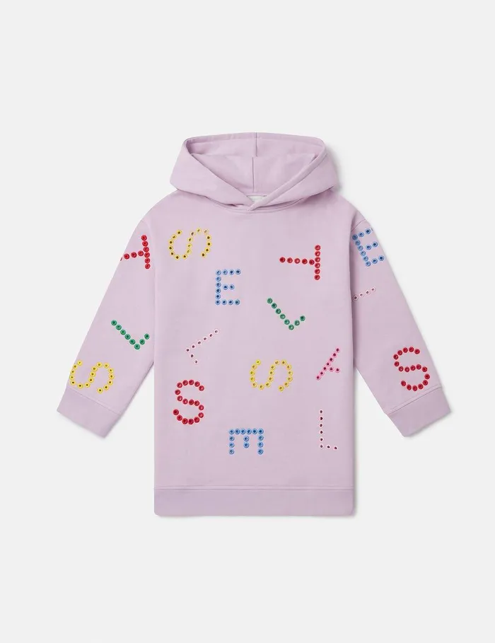 Stella McCartney Dresses and Jumpsuits Kids Stella Pattern Hoodie Dress Pink