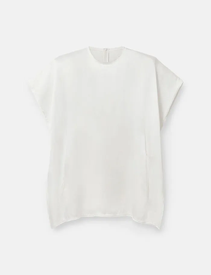 Stella McCartney Dresses Women Drape Sleeve Mini Dress White