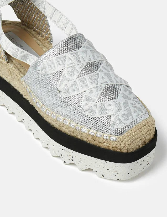 Stella McCartney Espadrilles Women Gaia Platform Espadrilles Silver Stella McCartney Espadrilles Women Gaia Platform Espadrilles Silver