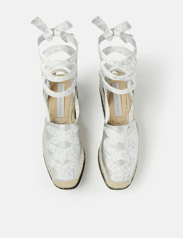 Stella McCartney Espadrilles Women Gaia Platform Espadrilles Silver Stella McCartney Espadrilles Women Gaia Platform Espadrilles Silver