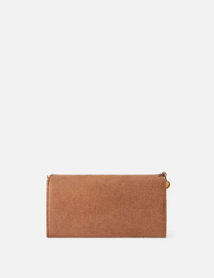 Stella McCartney Long Wallets Women Falabella Continental Wallet Pecan Brown Stella McCartney Long Wallets Women Falabella Continental Wallet Pecan Brown