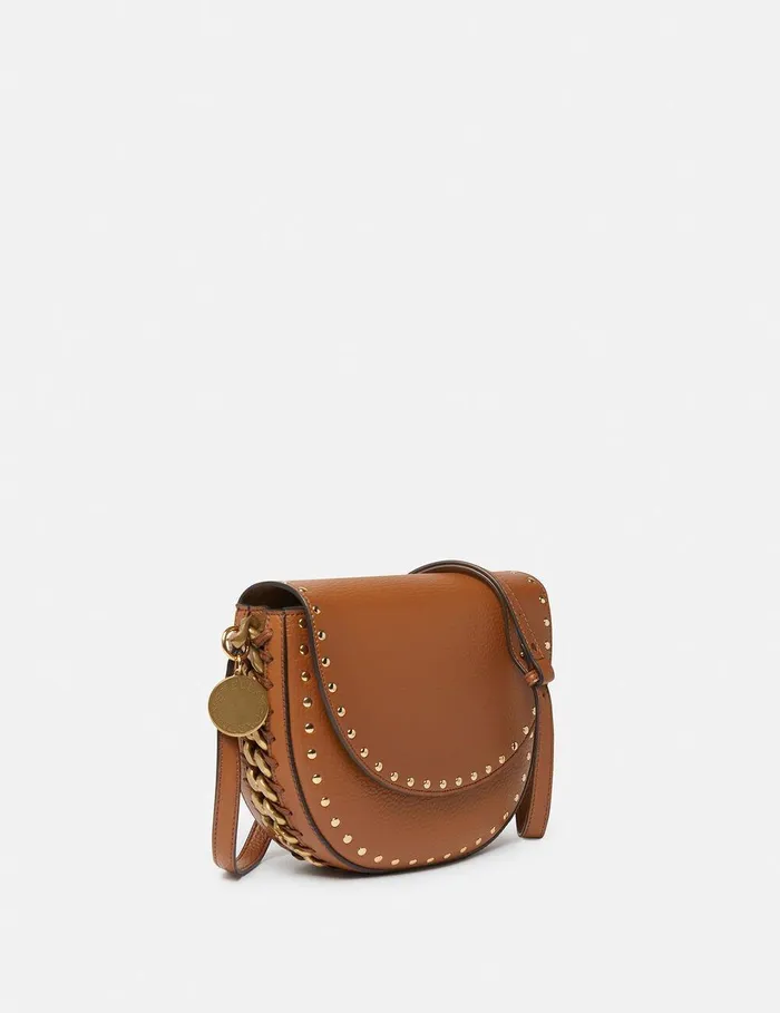 Stella McCartney Mini Bags And Clutches Women Frayme Studded Grainy Alter Mat Medium Flap Shoulder Bag Pecan Stella McCartney Mini Bags And Clutches Women Frayme Studded Grainy Alter Mat Medium Flap Shoulder Bag Pecan