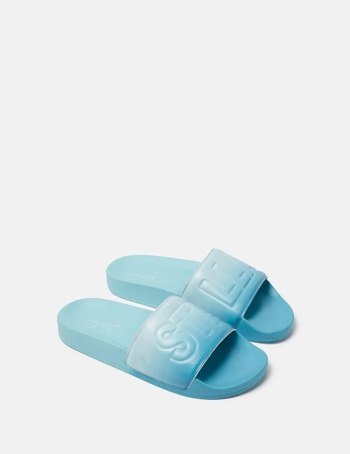 Stella McCartney Shoes And Accessories Kids Stella Ombr Pool Slides Blue Stella McCartney Shoes And Accessories Kids Stella Ombr Pool Slides Blue