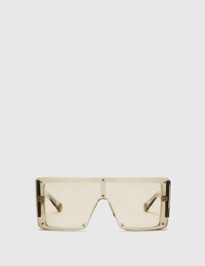 Stella McCartney Sunglasses Women Translucent Square Sunglasses Translucent Beige Monochrome Stella McCartney Sunglasses Women Translucent Square Sunglasses Translucent Beige Monochrome