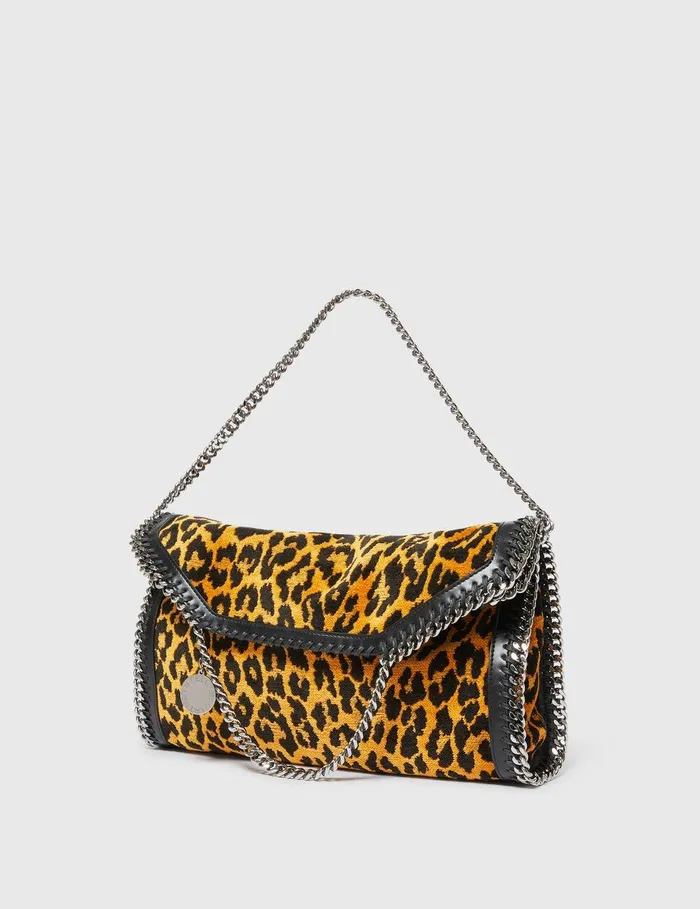 Stella McCartney TopHandle Bags Women Leopard Falabella FoldOver Tote Bag Leopard Print Stella McCartney TopHandle Bags Women Leopard Falabella FoldOver Tote Bag Leopard Print