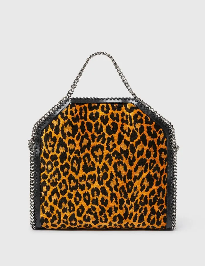 Stella McCartney TopHandle Bags Women Leopard Falabella FoldOver Tote Bag Leopard Print Stella McCartney TopHandle Bags Women Leopard Falabella FoldOver Tote Bag Leopard Print