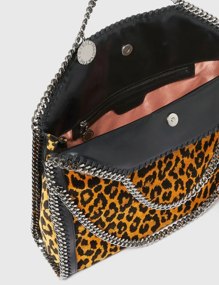 Stella McCartney TopHandle Bags Women Leopard Falabella FoldOver Tote Bag Leopard Print Stella McCartney TopHandle Bags Women Leopard Falabella FoldOver Tote Bag Leopard Print