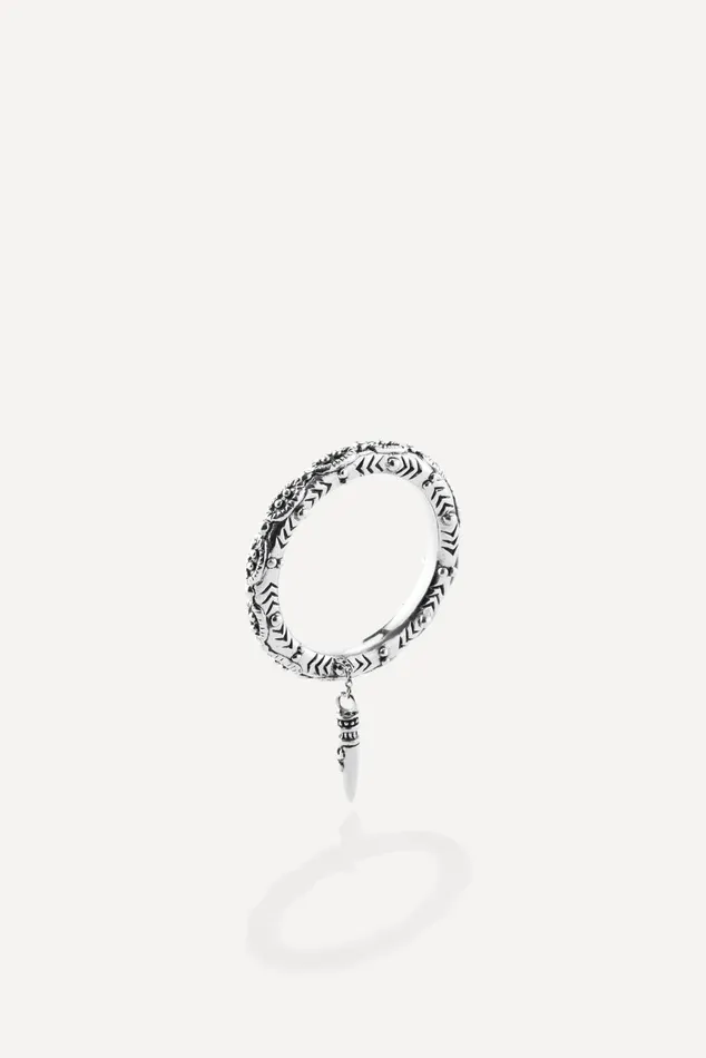 Sterling Silver Ring Juju Gray Women Baandsh Jewelry