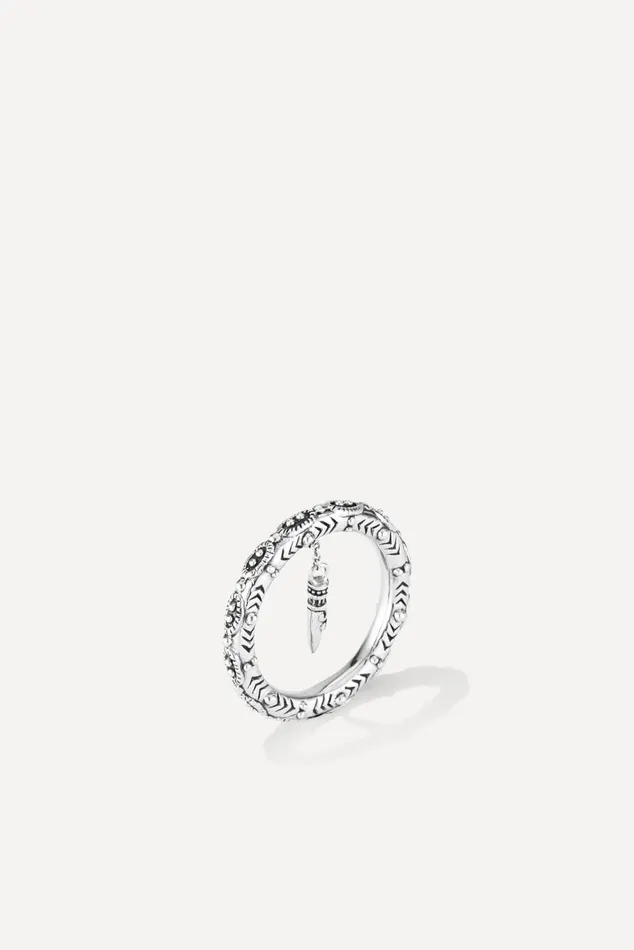 Sterling Silver Ring Juju Gray Women Baandsh Jewelry
