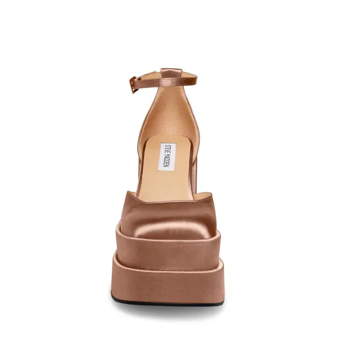 Steve Madden Charlize Blush Satin Womens Platforms Steve Madden Charlize Blush Satin Womens Platforms