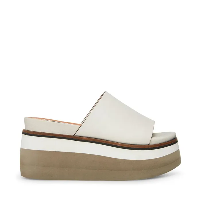 Steve Madden King Bone Leather Womens Sandals
