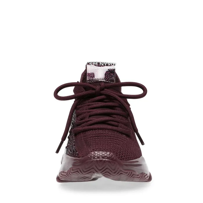 Steve Madden Maxima Burgundy Multi Womens Sneakers