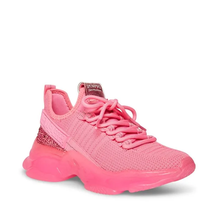 Steve Madden Maxima Hot Pink Womens Sneakers