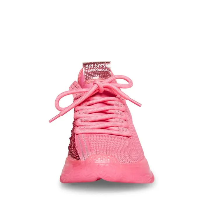 Steve Madden Maxima Hot Pink Womens Sneakers