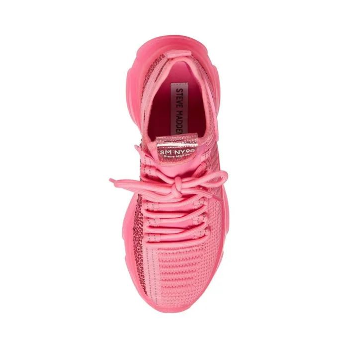Steve Madden Maxima Hot Pink Womens Sneakers