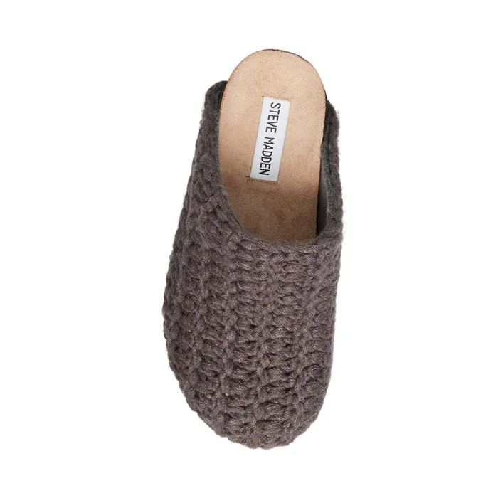 Steve Madden Vesa C Grey Womens Slippers