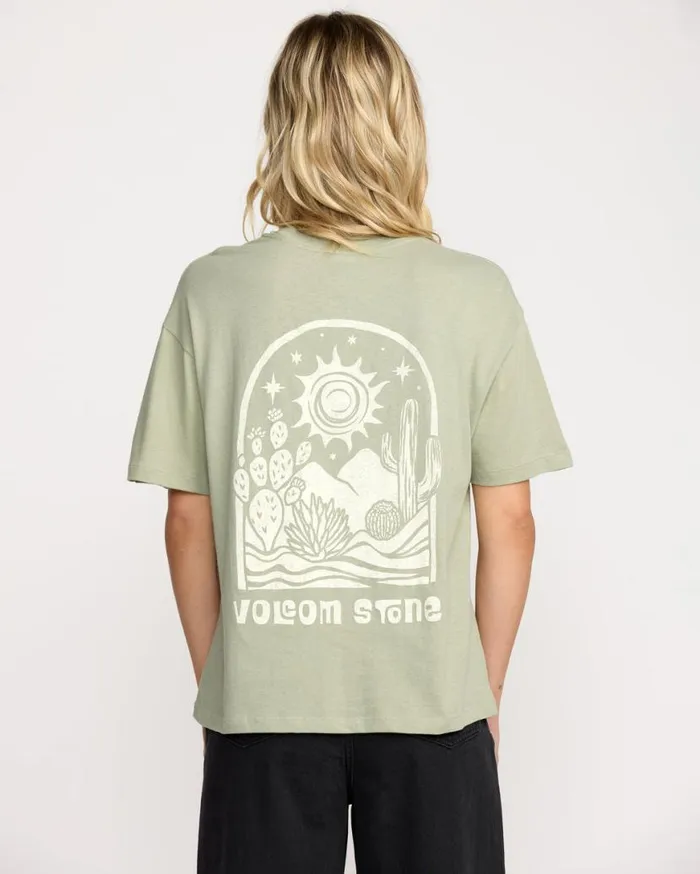 Stone Dream Boyfriend Tee 8211 Sage Womens Volcom Tops