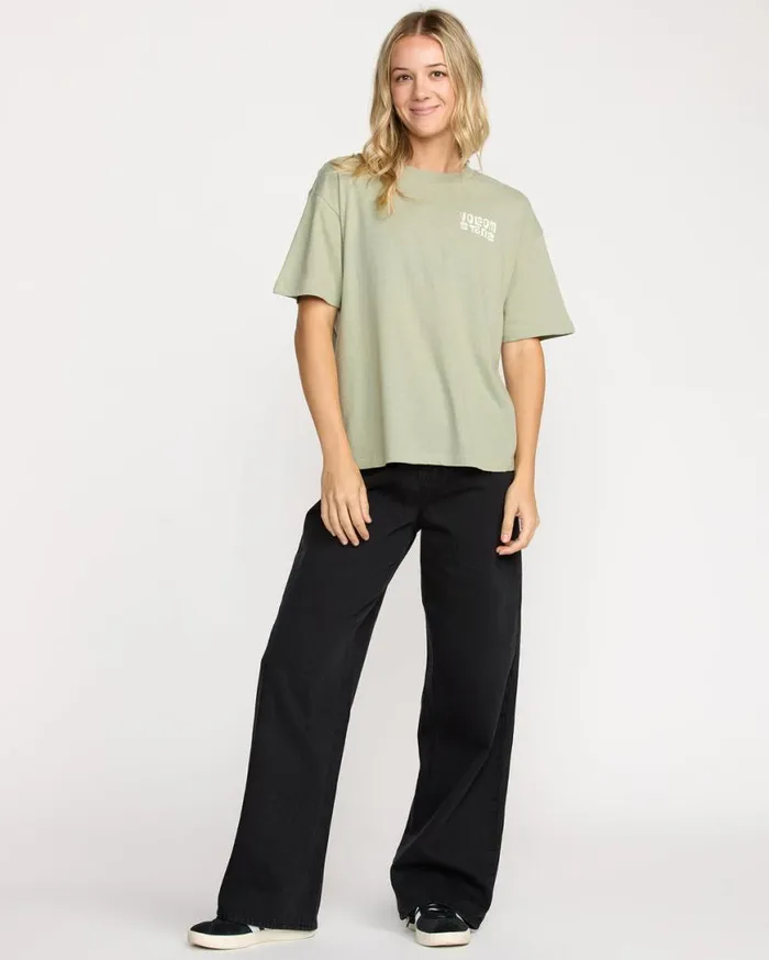 Stone Dream Boyfriend Tee 8211 Sage Womens Volcom Tops