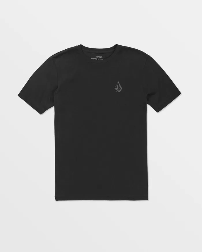 Stone Tech Short Sleeve Tee 8211 Black Mens Volcom Mountain Biking