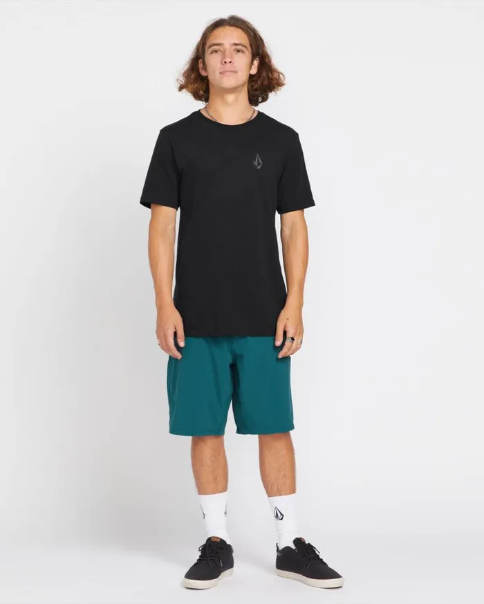 Stone Tech Short Sleeve Tee 8211 Black Mens Volcom Mountain Biking